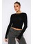 Kadın Siyah Body Mevsimlik ve Rahatlık Sunan Sıfır Yaka Basic Bluz 1