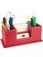 Masaüstü Deri Organizer Kalemlik 4 Gözlü Desktop Organizer Rainbow Vegan 10X12X25 Cm. 1