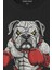 Boks Eldivenli Bulldog Boxing Gym Spor Baskılı Siyah Regular Fit Tişört 2