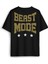 Beast Mode Gym Fitness Spor Animal Baskılı Oversize T-Shirt Siyah Unisex Tişört 1