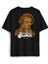 Siyah Oversize Tişört Clockwork Orange Otomatik Portakal Kitap Film Sırt Ön Baskılı Unisex T-Shirt 2