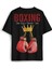 Boxing The Ring Boks Box Spor Gym Tyson Muhammed Ali Baskılı Oversize T-Shirt Siyah Unisex Tişört 1
