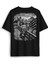 Siyah Oversize Tişört Scream Edward Munch Tablo Korku Ressam Sırt Ön Baskılı Unisex T-Shirt 2