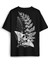 Siyah Oversize Tişört Firefly Ateşböceği Last Of Us Kelebek Sırt Ön Baskılı Unisex T-Shirt 1
