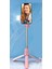 S03 LED Işıklı Tripod Bluetooth Kumandalı Üçü Birarada Selfie Çubuğu Monopod ( Pembe ) 5