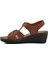 Taba Topuklu Kadın Sandalet 673572 Z 2