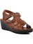 Taba Topuklu Kadın Sandalet 673572 Z 3