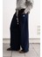 Bağcıklı Bohem Lacivert Pantolon 3