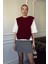 Triko Detay Tshirt- Bordo 1