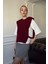 Triko Detay Tshirt- Bordo 4