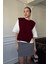 Triko Detay Tshirt- Bordo 5