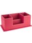 Masaüstü Deri Organizer Kalemlik 4 Gözlü Desktop Organizer Rainbow Vegan 10X12X25 Cm. 2