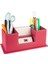 Masaüstü Deri Organizer Kalemlik 4 Gözlü Desktop Organizer Rainbow Vegan 10X12X25 Cm. 1