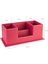Masaüstü Deri Organizer Kalemlik 4 Gözlü Desktop Organizer Rainbow Vegan 10X12X25 Cm. 3