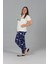 Büyük Beden Likrali Pijama Takım 4