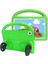 Galaxy Tab A7 10.4 T500 2020 Uyumlu Zore Wheel Car Tekerlek Standlı Tablet Eva Silikon Kılıf-Yeşil- 1