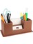 Masaüstü Deri Organizer Kalemlik 4 Gözlü Desktop Organizer Rainbow Vegan 10X12X25 Cm. 1