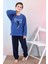 Yeni Sezon Sonbahar/kış Erkek Çocuk Skate Desenli Polar Pijama Takımı 4515 3