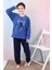 Yeni Sezon Sonbahar/kış Erkek Çocuk Skate Desenli Polar Pijama Takımı 4515 4