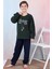 Yeni Sezon Sonbahar/kış Erkek Çocuk Skate Desenli Polar Pijama Takımı 4515 1