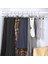 Metalden Yapılmış Pantolon Askısı, 31 cm Elbise Askısı, Kaymaz, Pantolon, Etek ve Çoraplar İçin, Klipsli Etek Askıları, 20'li Set, Iyi Esneklik, Krom Kaplama, Siyah-Gümüş CRI003-20 2