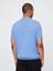 Erkek Mavi Kroşe Örgü Polo Yaka T-Shirt 4