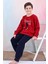 Yeni Sezon Sonbahar/kış Erkek Çocuk Skate Desenli Polar Pijama Takımı 4515 1