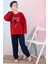 Yeni Sezon Sonbahar/kış Erkek Çocuk Skate Desenli Polar Pijama Takımı 4515 3