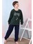 Yeni Sezon Sonbahar/kış Erkek Çocuk Skate Desenli Polar Pijama Takımı 4515 4