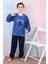 Yeni Sezon Sonbahar/kış Erkek Çocuk Skate Desenli Polar Pijama Takımı 4515 1