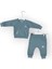 Baby Marka Waffle Kumaş Addas Desen Baskılı Ikili Takım Unisex 6-24 Ay 2