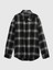 Erkek Siyah Flannel Gömlek 1