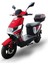 Eros 6 Akülü Elektrikli Motosiklet - Kırmızı 1