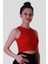 Crop Kırmızı Kadın Kolsuz T-Shirt 587-04 1