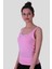 Pembe Kadın Kolsuz T-Shirt 586-04 3