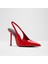 Puckerup Ayakkabı Orta Boy Topuklu - Kırmızı 4
