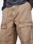 Erkek Bej Baggy Utility Jean Pantolon 4