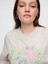 Kadın Gri Gap Logo Vintage Soft Havlu Kumaş Wedge V Yaka Sweatshirt 3