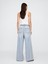 Kadın Mavi Mid Rise Superlight Pull-On Baggy Jean Pantolon 4