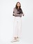 Kadın Beyaz Wide Leg Jean Pantolon 1