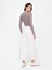 Kadın Beyaz Wide Leg Jean Pantolon 5