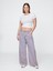 Kadın Gri Mid Rise Ultrasoft Baggy Jean Pantolon 4