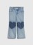 Kız Bebek Medıum Wash Pull-On Straight Leg Jean Pantolon 1