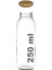 250 ml Metal Kapaklı Meyve Suyu, Meşrubat, Limonata Şişesi 250 cc Cam Şişe 6 Adet (Altın/gold) 2