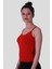 Ip Askılı Dantel Kırmızı Kadın Kolsuz T-Shirt 583-04 2