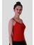 Ip Askılı Dantel Kırmızı Kadın Kolsuz T-Shirt 583-04 3