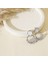 Buğday Motif Taşlı Silver Halka Çelik Küpe 3
