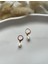 Gerçek Inci Rose Gold Halka Küpe 1