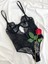 Almira Dantel Balenli Çıtçıtlı Kapsız B Cup Bodysuit 1