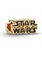 Star Wars Gold Renk Yazılı Charm 925 Ayar Gümüş 1